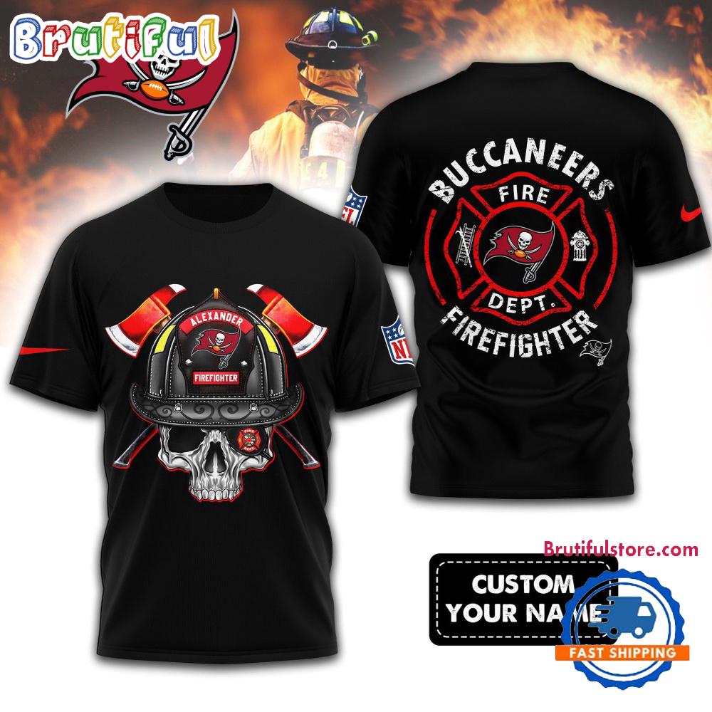 Sportswearmerch Tampa Bay Buccaneers NFLFootball Team Fire Fighter T-Shirt For Fan