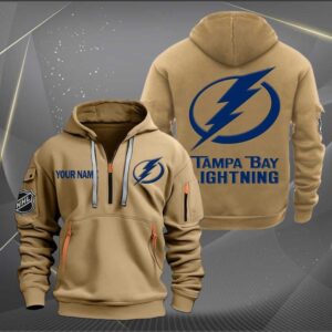 Sportswearmerch Tampa Bay Lightning NHL Half Zip Hoodie For Fan