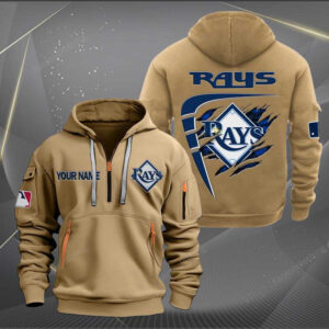 Sportswearmerch Tampa Bay Rays MLB Personalized Half Zip Hoodie For Fan