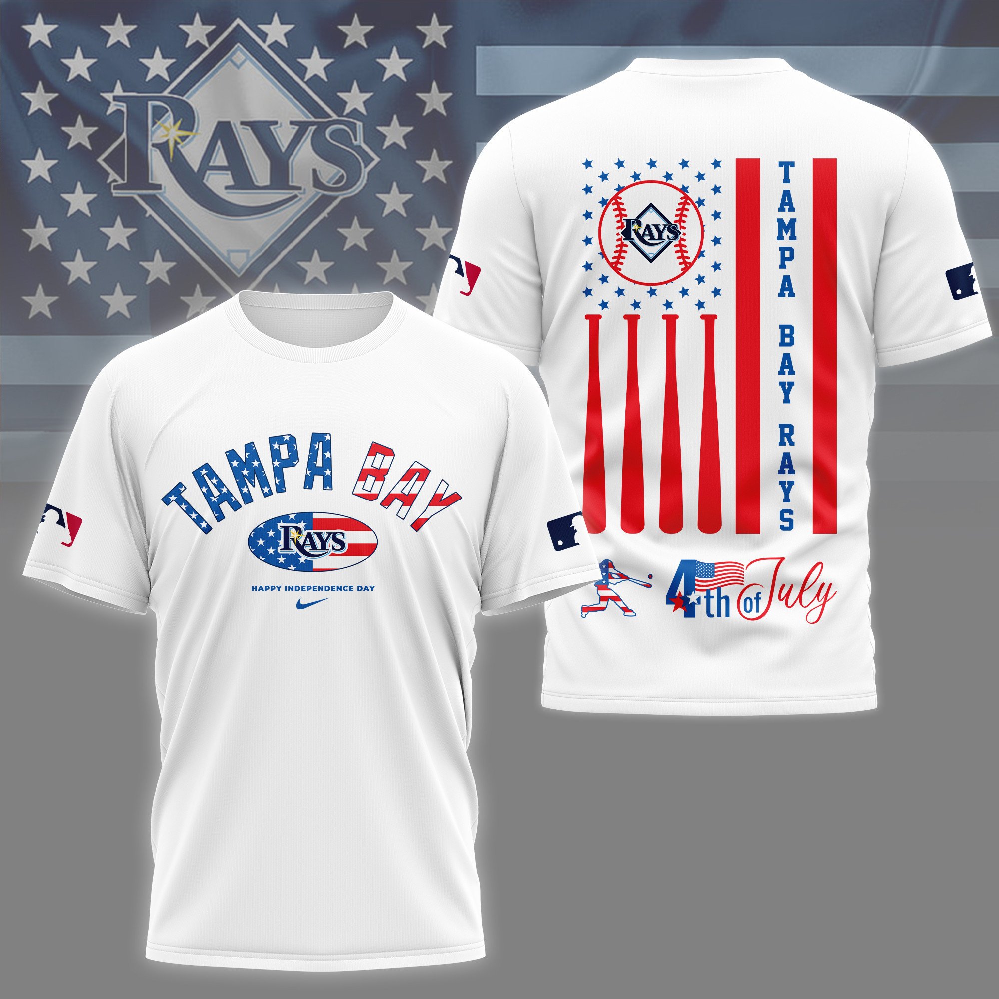 Sportswearmerch Tampa Bay Rays MLB Personalized T-shirt For Fan