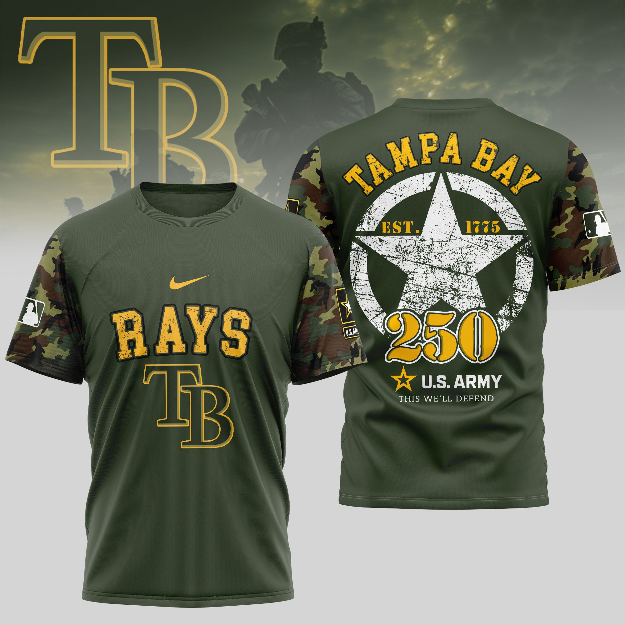 Sportswearmerch Tampa Bay Rays MLB Personalized T-shirt For Fan