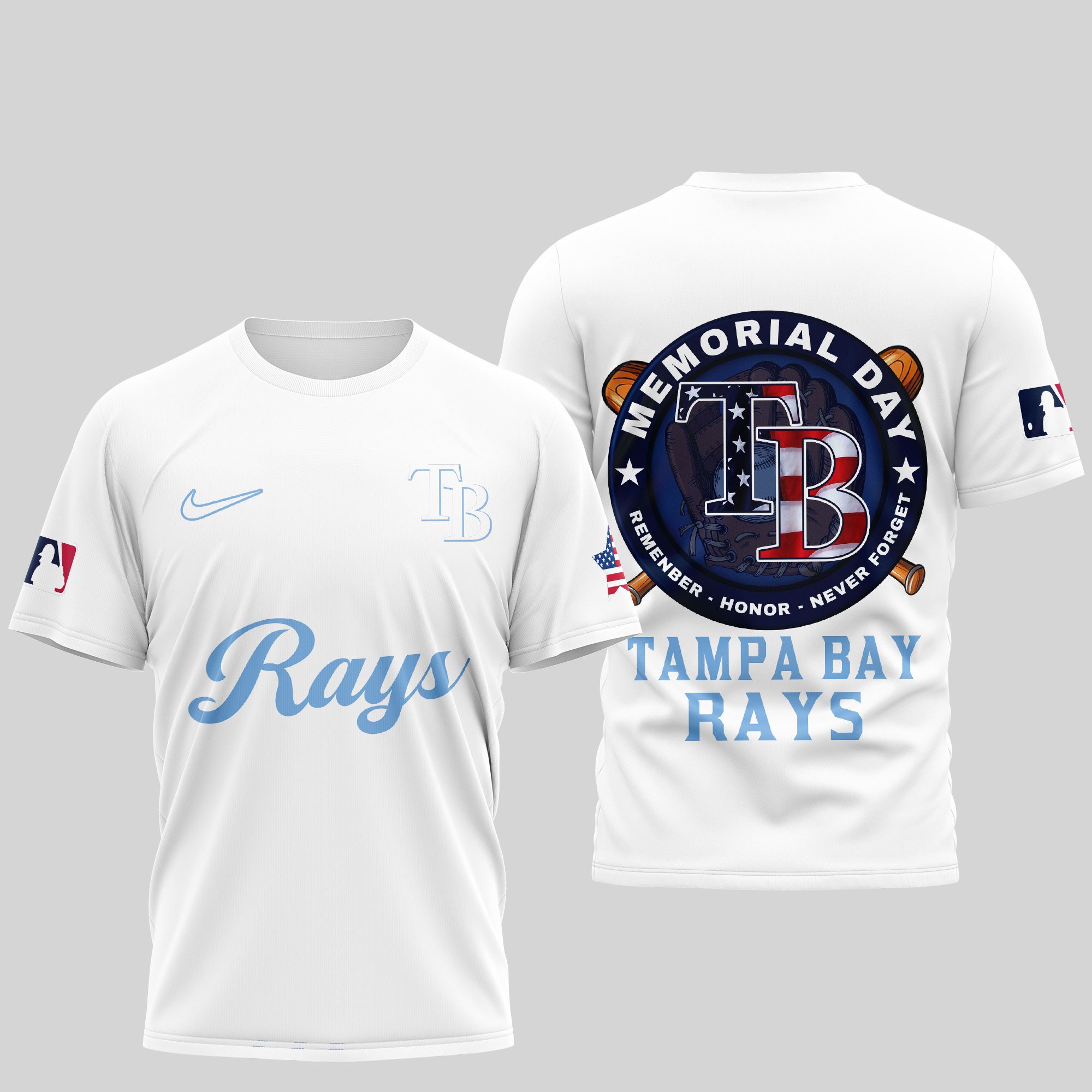 Sportswearmerch Tampa Bay Rays MLB Personalized T-shirt For Fan