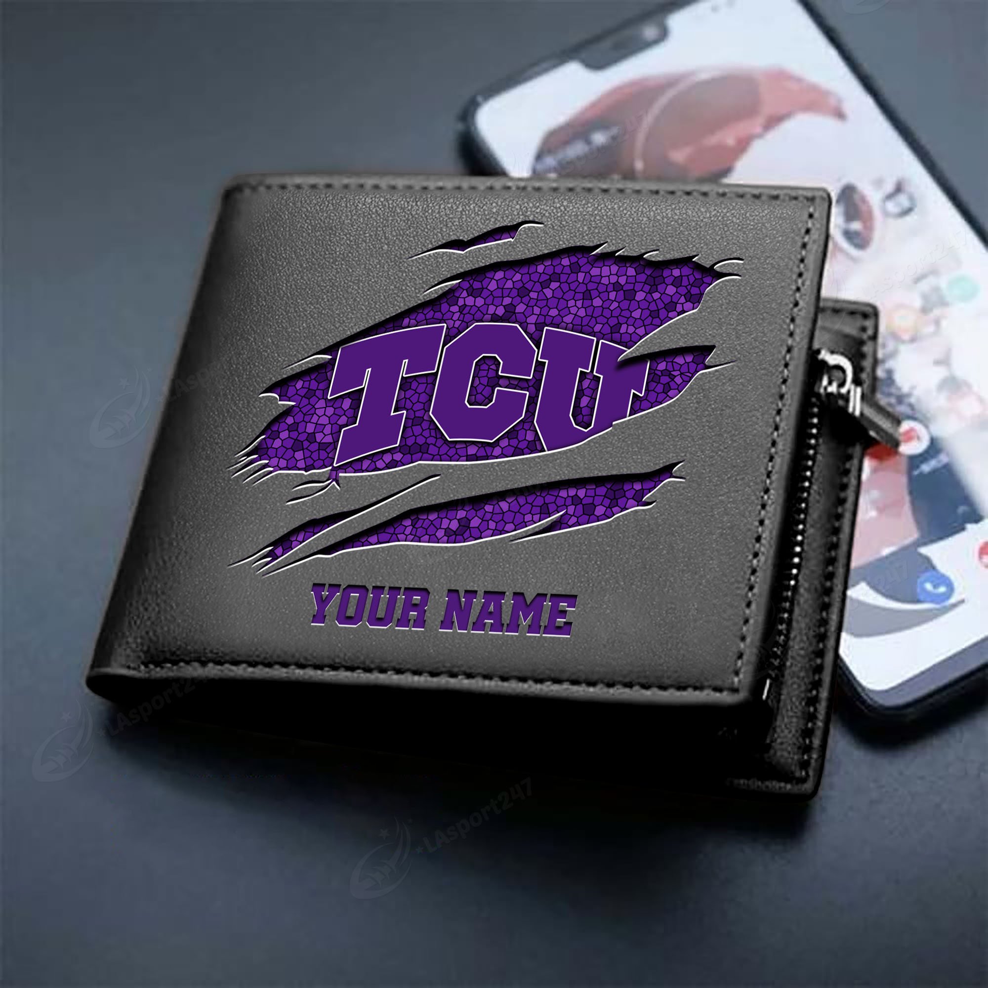 Sportswearmerch TCU Horned Frogs NCAA Men Wallet For Fan