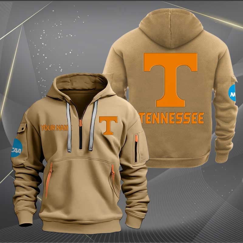 Sportswearmerch Tennessee Volunteers NCAA Personalized Half Zip Hoodie For Fan