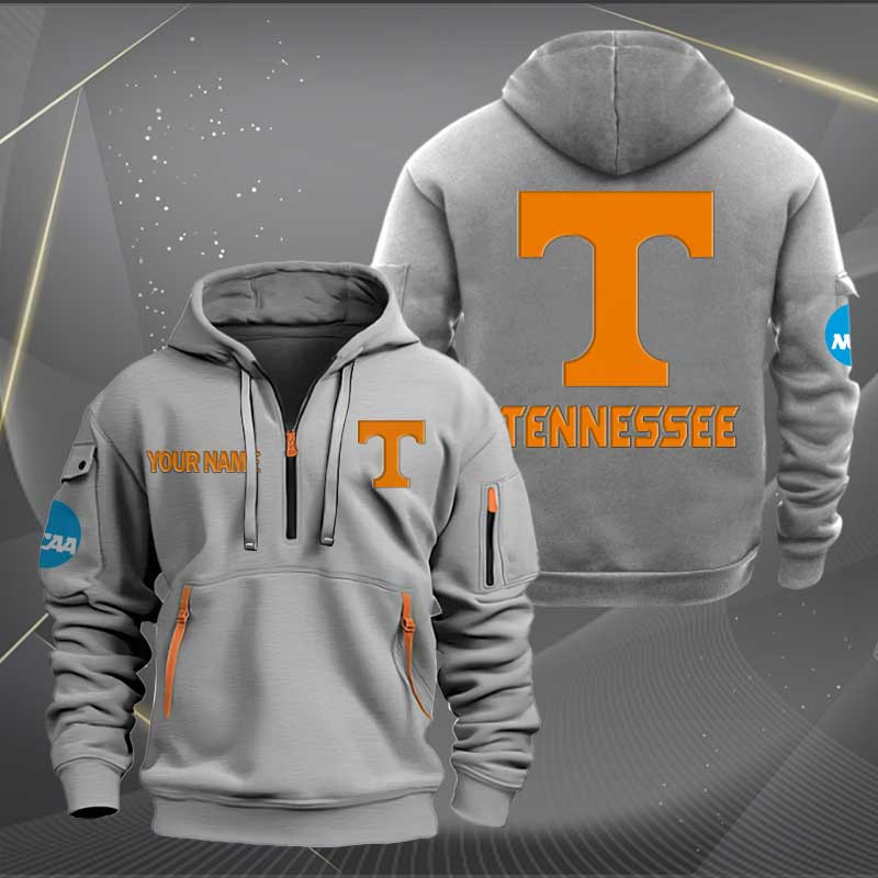Sportswearmerch Tennessee Volunteers NCAA Personalized Half Zip Hoodie For Fan