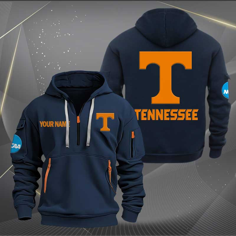 Sportswearmerch Tennessee Volunteers NCAA Personalized Half Zip Hoodie For Fan