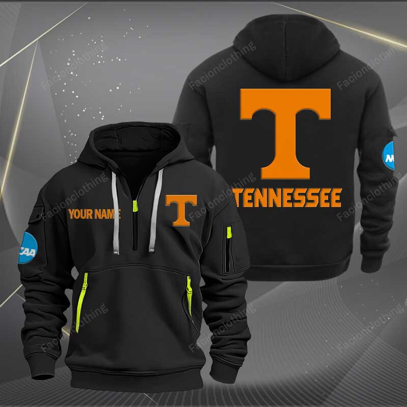 Sportswearmerch Tennessee Volunteers NCAA Personalized Half Zip Hoodie For Fan