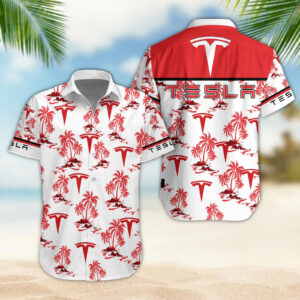 Sportswearmerch Tesla Car Hawaiian Shirt For Fan