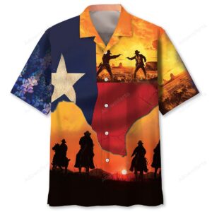 Sportswearmerch Texas Cowboy Duel Hawaiian Shirt For Fan