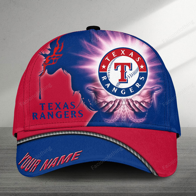 Sportswearmerch Texas Rangers MLB Personalized Cap For Fan