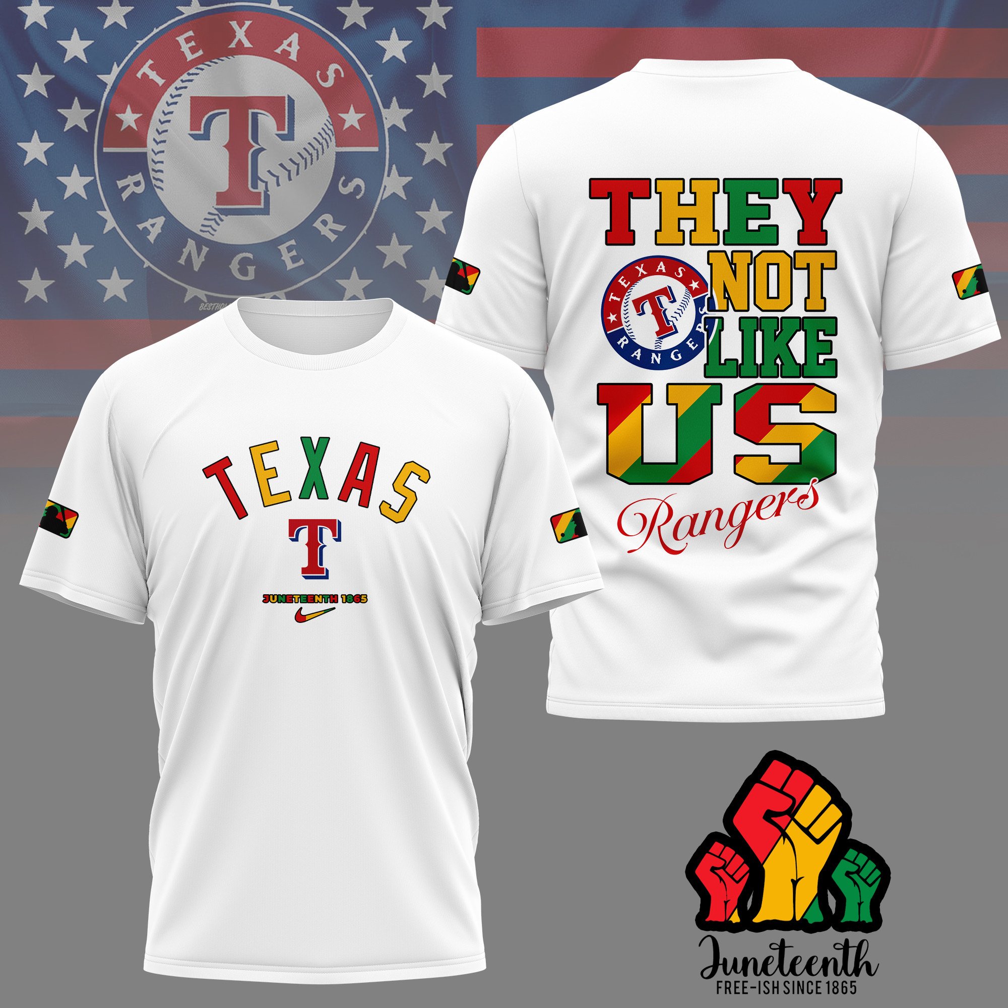 Sportswearmerch Texas Rangers MLB Personalized T-shirt For Fan