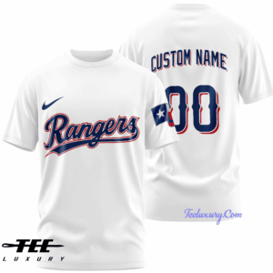 Sportswearmerch Texas Rangers MLB Personalized T-shirt For Fan