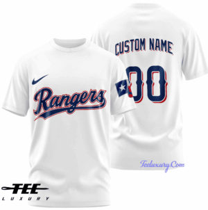 Sportswearmerch Texas Rangers MLB Personalized T-shirt For Fan