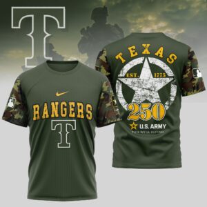 Sportswearmerch Texas Rangers MLB Personalized T-shirt For Fan