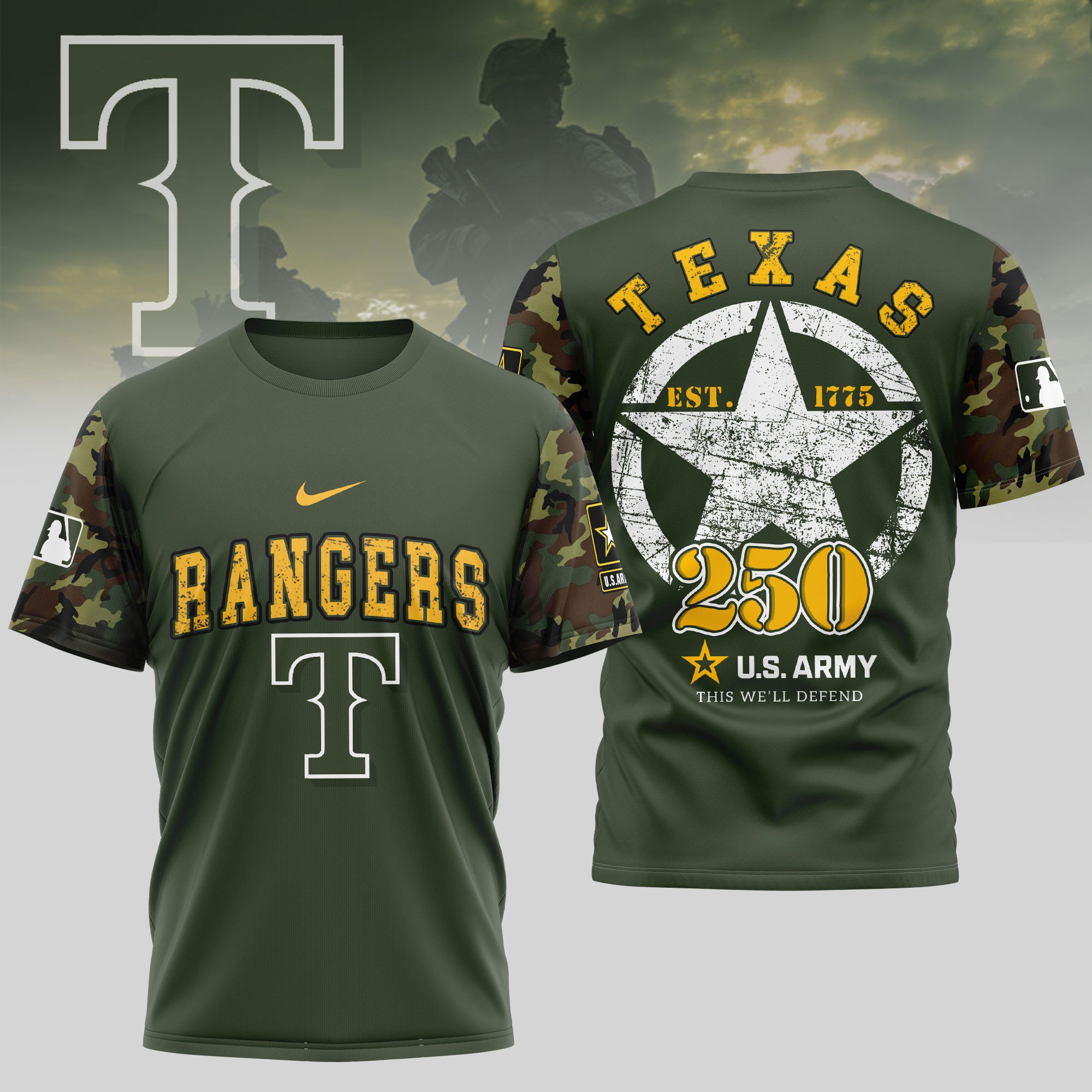 Sportswearmerch Texas Rangers MLB Personalized T-shirt For Fan