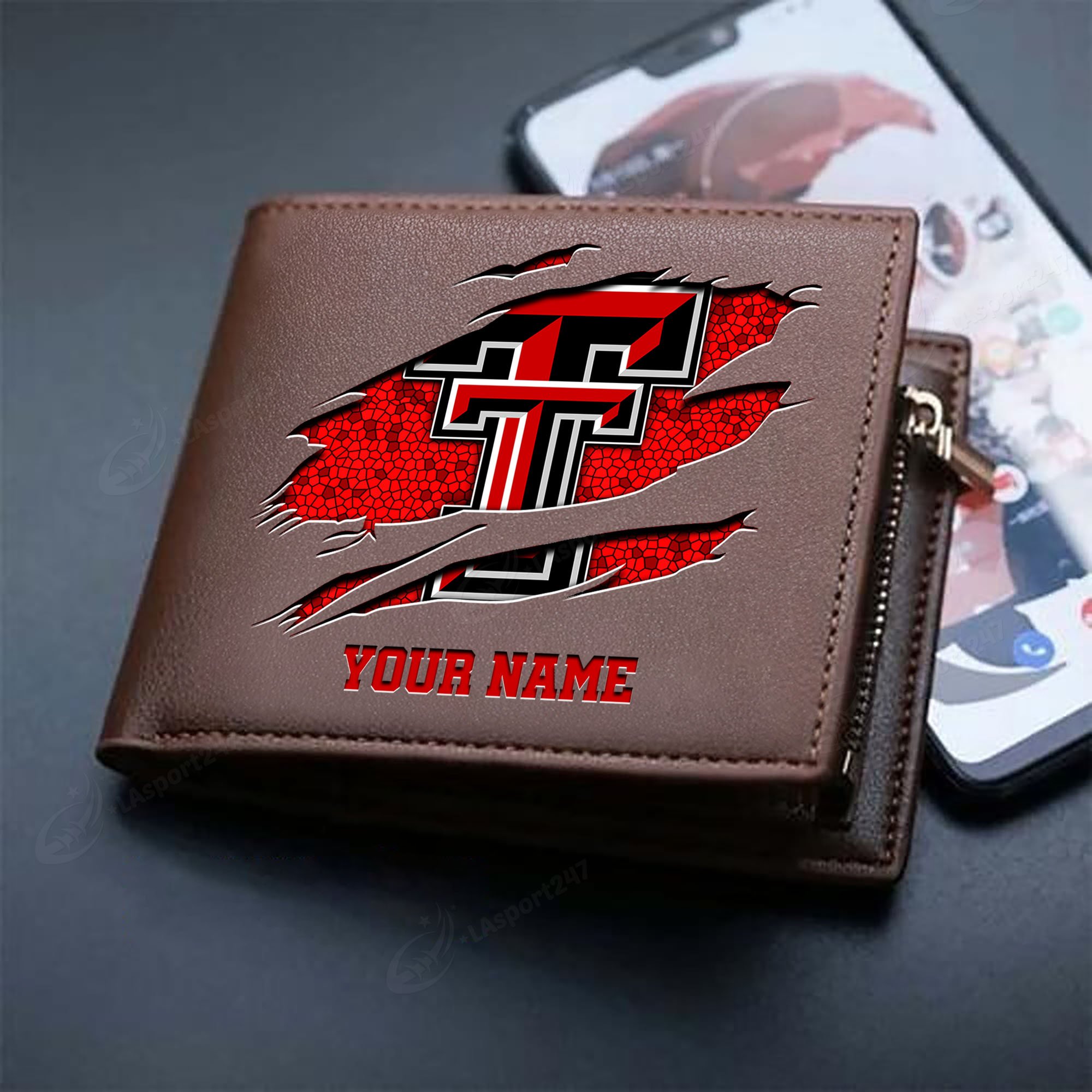 Sportswearmerch Texas Tech Red Raiders NCAA Men Wallet For Fan