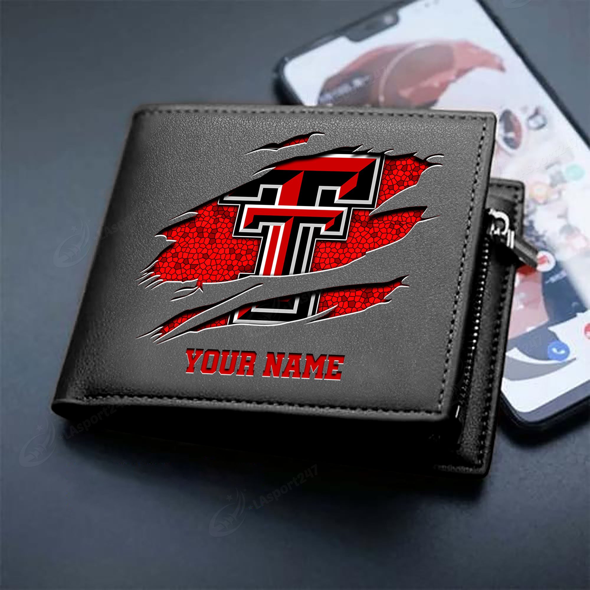Sportswearmerch Texas Tech Red Raiders NCAA Men Wallet For Fan