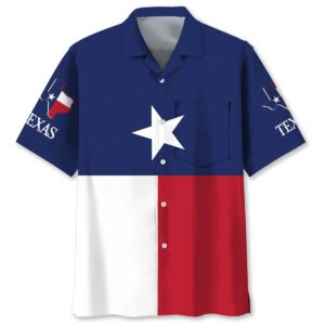 Sportswearmerch Texas The Lone Star State Pocket Hawaiian Shirt For Fan