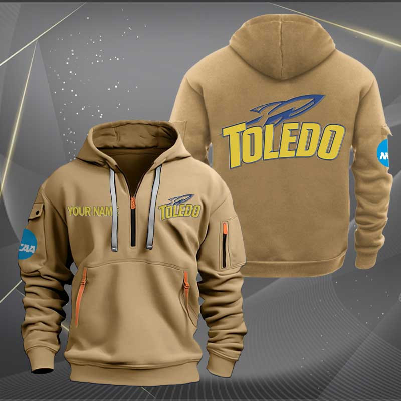 Sportswearmerch Toledo Rockets NCAA Personalized Half Zip Hoodie For Fan