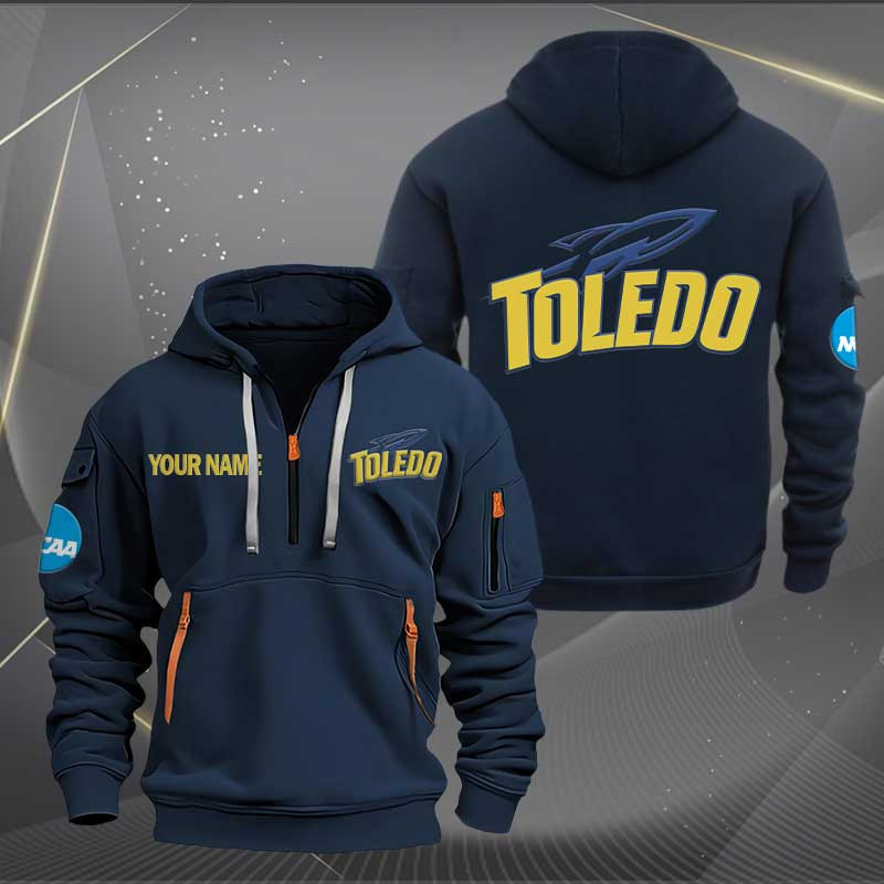 Sportswearmerch Toledo Rockets NCAA Personalized Half Zip Hoodie For Fan