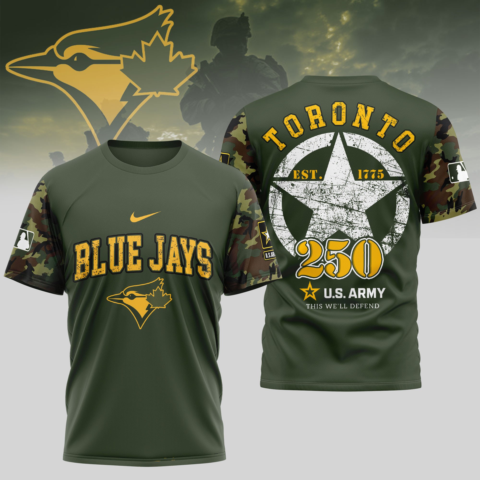 Sportswearmerch Toronto Blue Jays MLB Personalized T-shirt For Fan