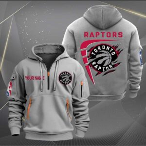 Sportswearmerch Toronto Raptors NBA Personalized Half Zip Hoodie For Fan