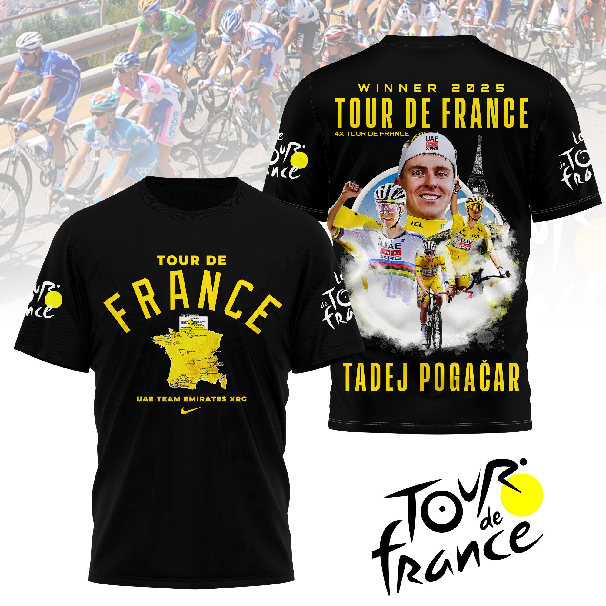 Sportswearmerch Tour de France MLB Personalized T-shirt For Fan