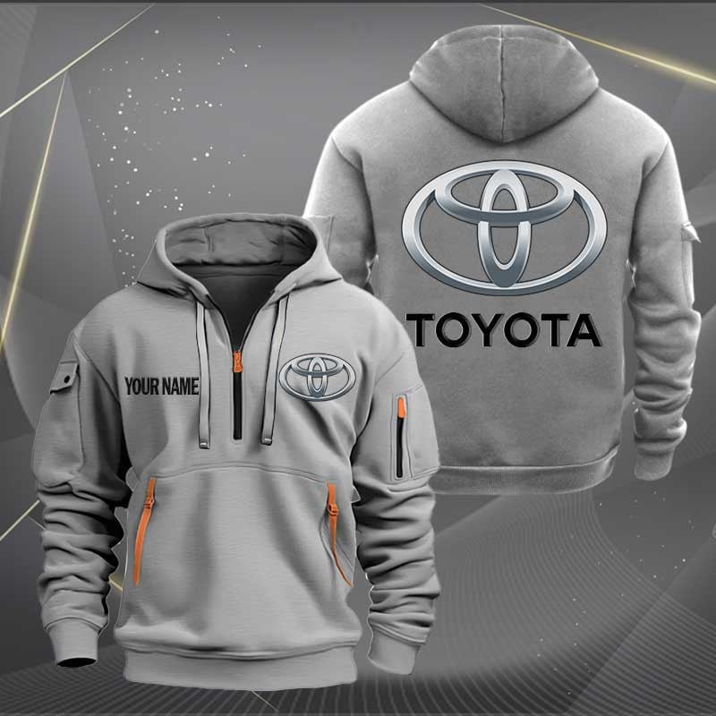 Sportswearmerch Toyota Car Personalized Half Zip Hoodie For Fan
