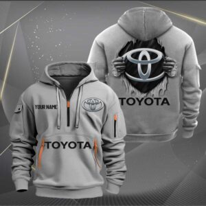 Sportswearmerch Toyota Car Personalized Half Zip Hoodie For Fan