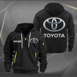 Sportswearmerch Toyota Car Personalized Half Zip Hoodie For Fan