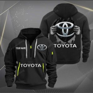 Sportswearmerch Toyota Car Personalized Half Zip Hoodie For Fan