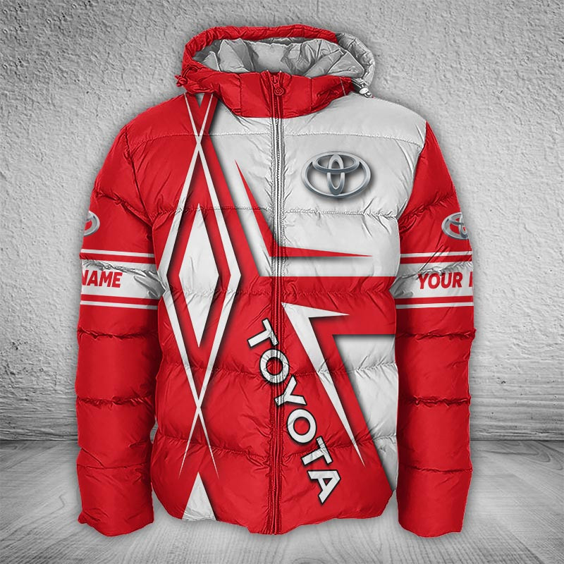 Sportswearmerch Toyota Car Puffer Jacket For Fan