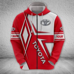 Sportswearmerch Toyota Car Zip Hoodie For Fan
