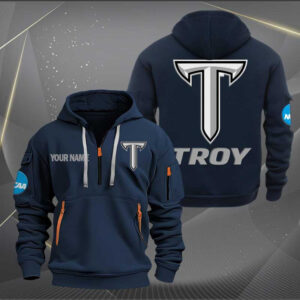 Sportswearmerch Troy Trojans NCAA Personalized Half Zip Hoodie For Fan