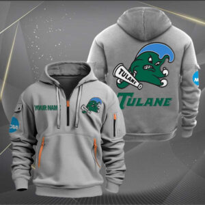 Sportswearmerch Tulane Green Wave NCAA Personalized Half Zip Hoodie For Fan