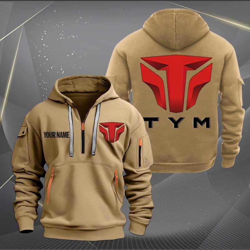 Sportswearmerch TYM Tractors Car Personalized Half Zip Hoodie For Fan