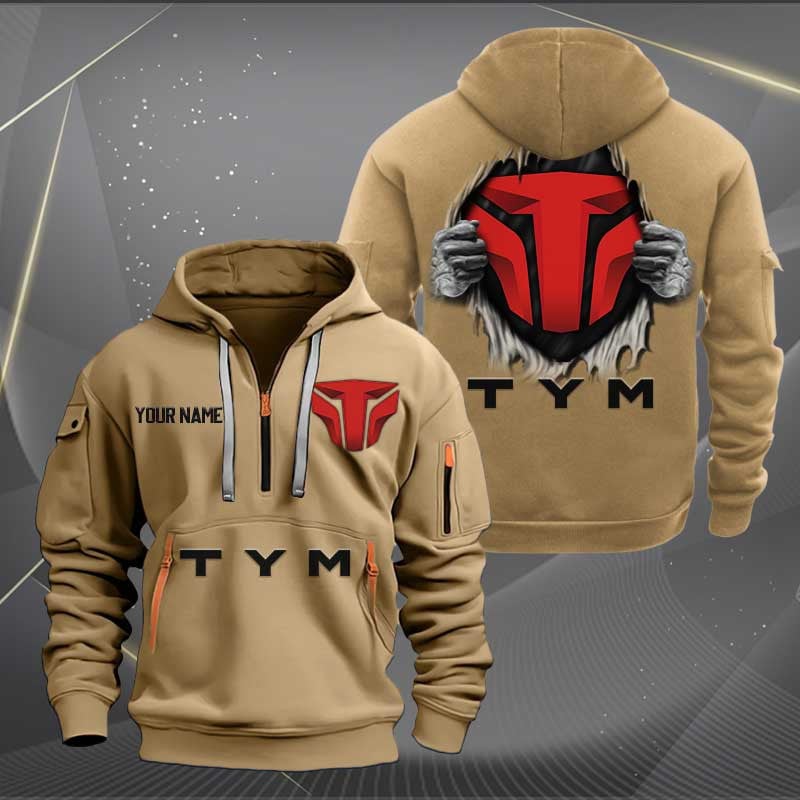 Sportswearmerch TYM Tractors Car Personalized Half Zip Hoodie For Fan