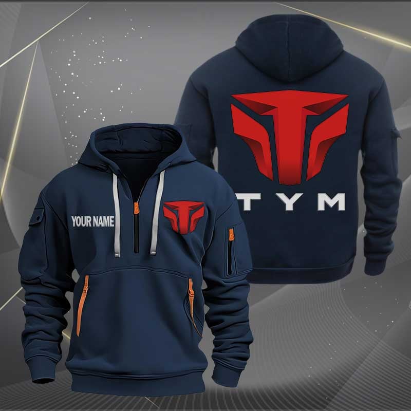 Sportswearmerch TYM Tractors Car Personalized Half Zip Hoodie For Fan