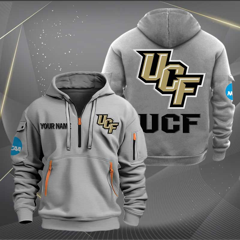 Sportswearmerch UCF Knights NCAA Personalized Half Zip Hoodie For Fan