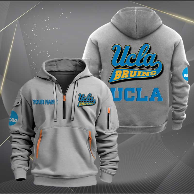 Sportswearmerch UCLA Bruins NCAA Personalized Half Zip Hoodie For Fan