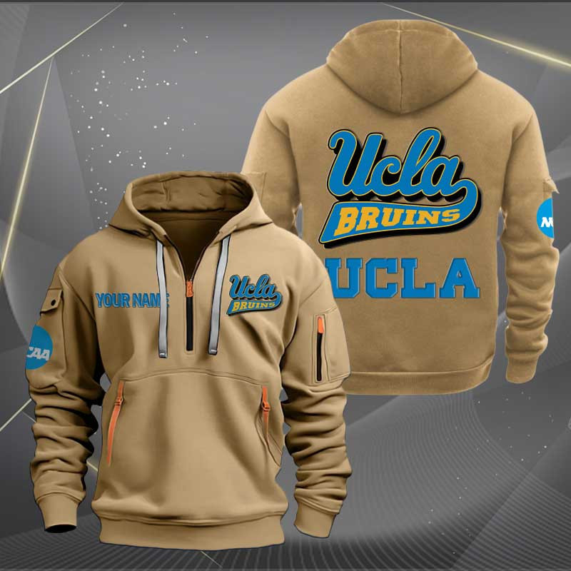 Sportswearmerch UCLA Bruins NCAA Personalized Half Zip Hoodie For Fan