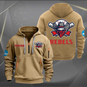 Sportswearmerch UNLV Rebels NCAA Baseball Personalized Half Zip Hoodie For Fan