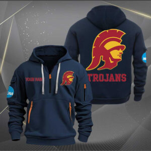 Sportswearmerch USC Trojans NCAA Hockey Personalized Half Zip Hoodie For Fan