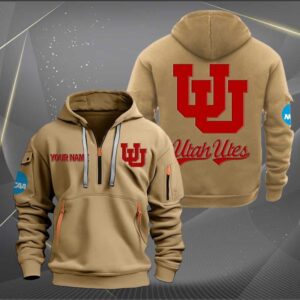 Sportswearmerch Utah Utes NCAA Personalized Half Zip Hoodie For Fan