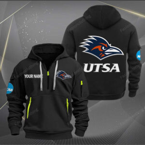 Sportswearmerch UTSA Roadrunners NCAA Personalized Half Zip Hoodie For Fan