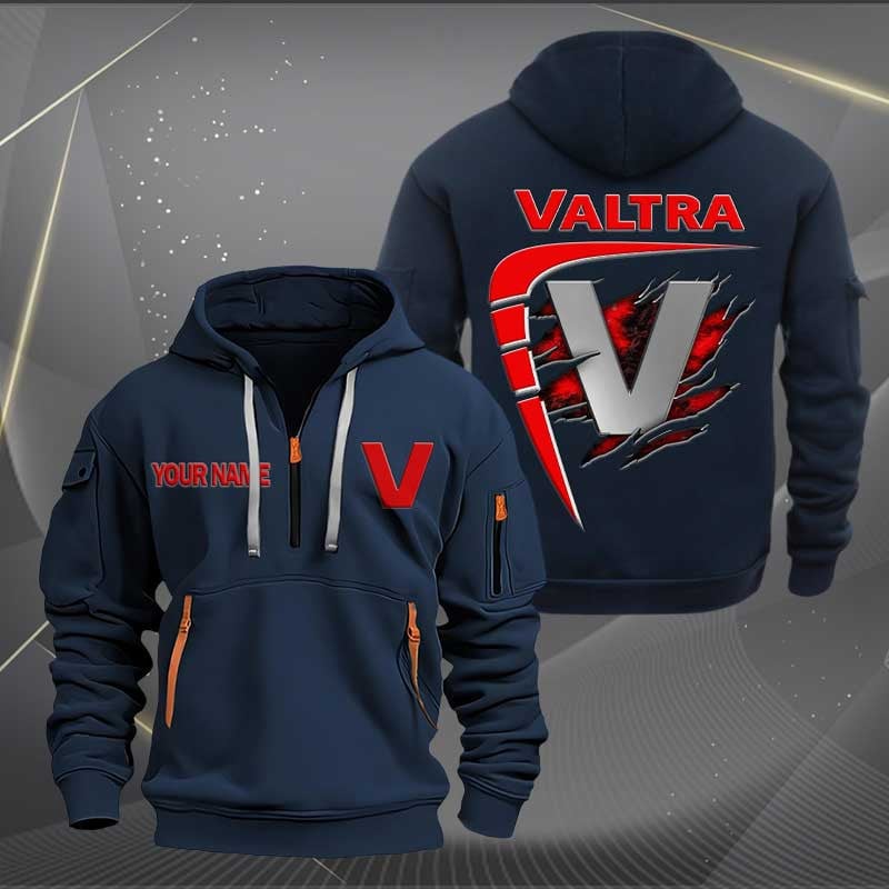 Sportswearmerch Valtra Tractor Personalized Half Zip Hoodie For Fan