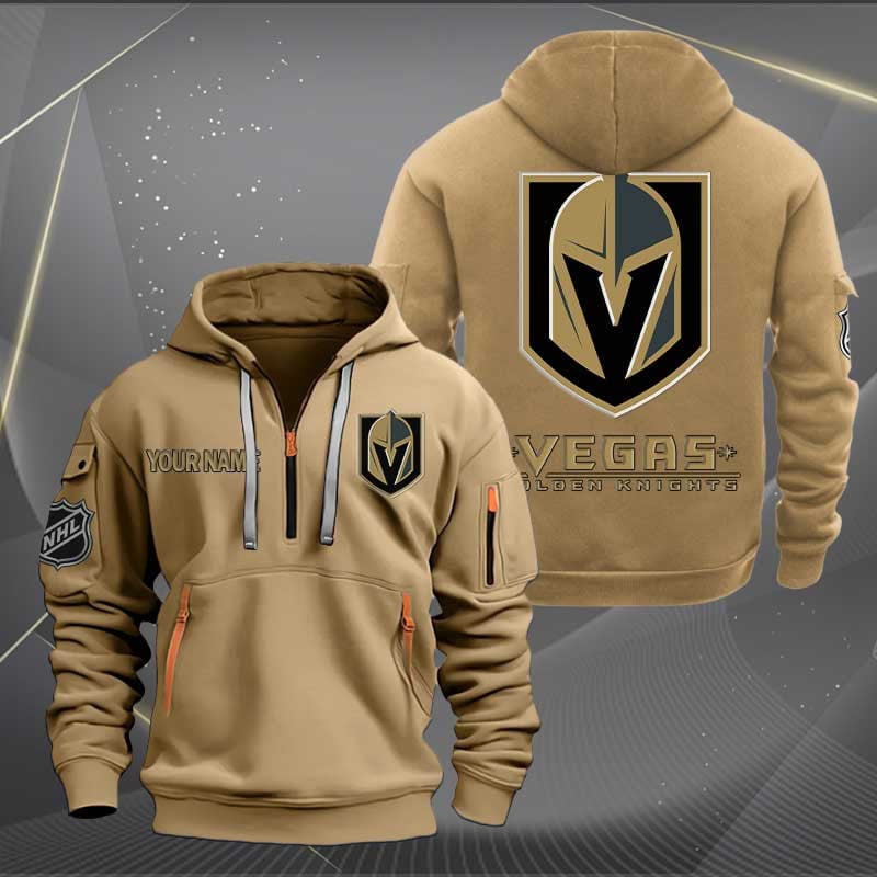 Sportswearmerch Vegas Golden Knights NHL Half Zip Hoodie For Fan