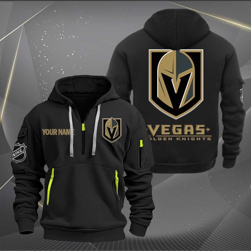 Sportswearmerch Vegas Golden Knights NHL Half Zip Hoodie For Fan