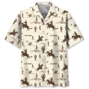 Sportswearmerch Vintage Cowboy Desert Hawaiian Shirt For Fan