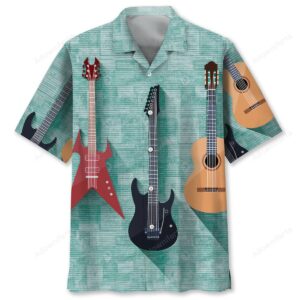 Sportswearmerch Vintage Guitar Hawaiian Shirt For Fan